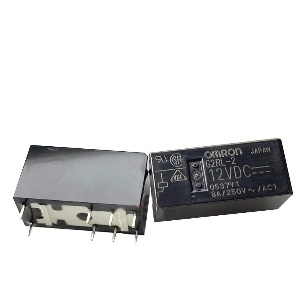 

100% New origina G2RL-2-12VDC relay DC12V 8PIN two open and two closed