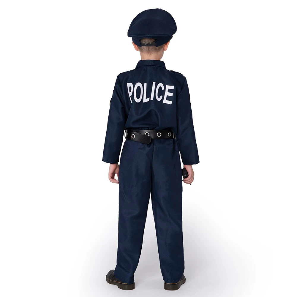 Kids Cosplay Costume Police Officer