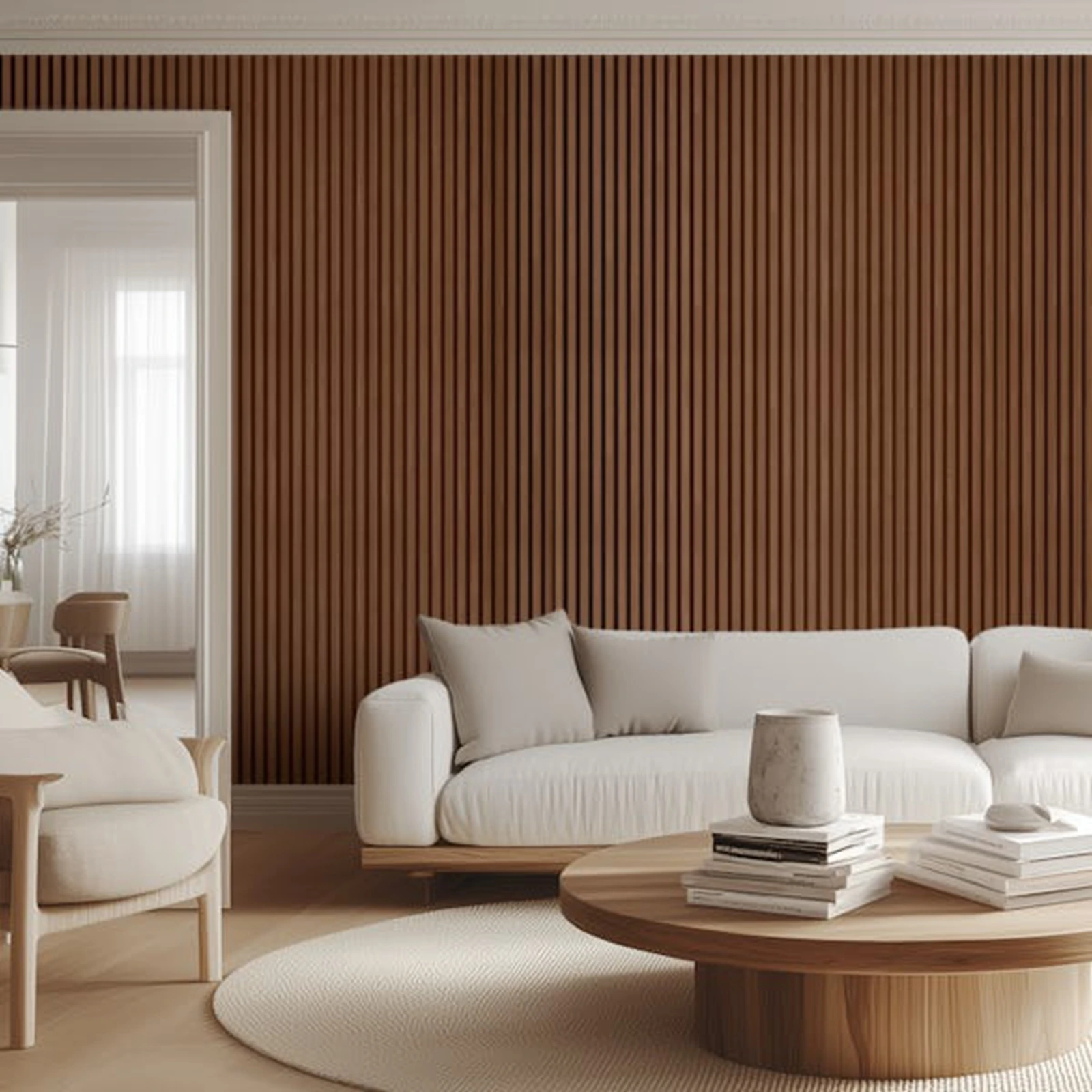 โมเดิร์นไม้แผ่นผนัง,มินิมอลลิสต์วอลล์เปเปอร์สำหรับห้องครัว,ภาพจิตรกรรมฝาผนังกระดาษสำหรับพื้นที่อยู่อาศัยที่ทันสมัย,ลอกและติด,50*300 ซม. 1