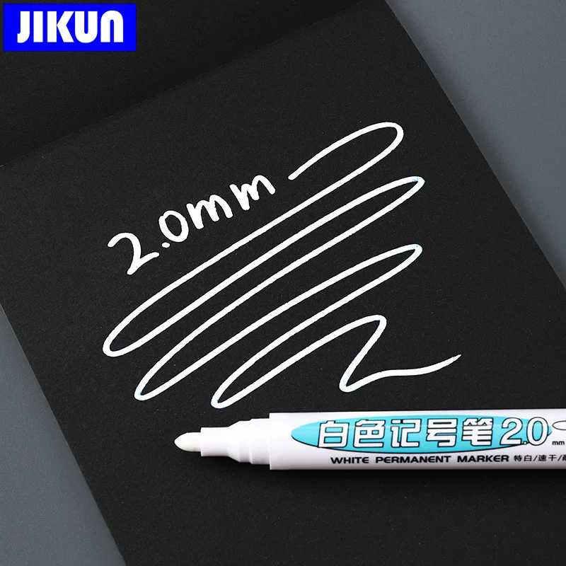 White Marker Pen Alcohol Paint Oily Waterproof Tire Painting Graffiti