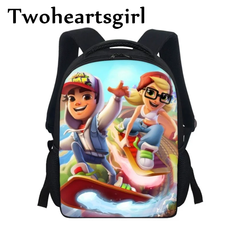 Twoheartsgirl desenhos animados crianças mini mochilas subway surfers jogo  pré-escolar crianças mochilas de volta à escola infantil - AliExpress