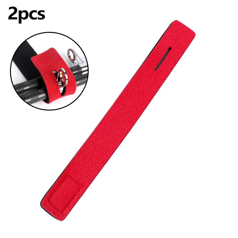 2pcs Reusable Fishing Rod Ties Adjustable Fishing Rod Strap Holder Strap Fastener Ties Fishing Tools Fishing Equipment