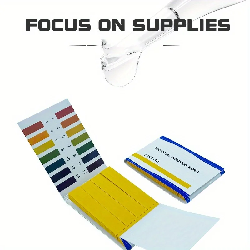 80-800 Strips Professional 1-14 ph Litmus Paper Ph Test Strips Water Cosmetics Soil Acidity Test with Control Card litmus test strips,litmus paper test strips,ph test paper
