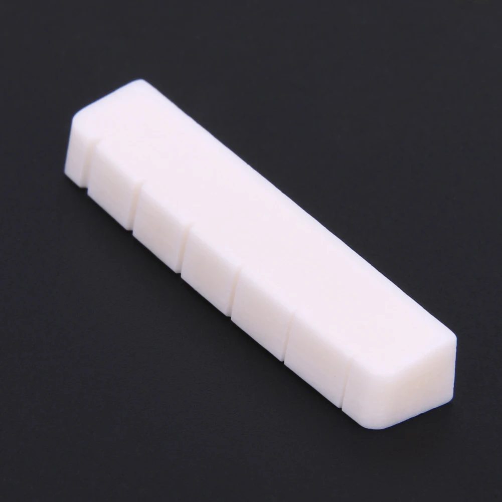 6-String Electric Guitar String Cushion Professional Buffalo Bone Guitar Nuts Slotted Replacement  for LP Folk Guitar