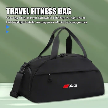Borsa Portaoggetti da Viaggio con Logo Auto, Grande Capacità, Portatile, per Audi RS5 RS6 A1 A3 A4 A5 A6 A7 A8 Q2 Q3 Q5 Q7 Q8