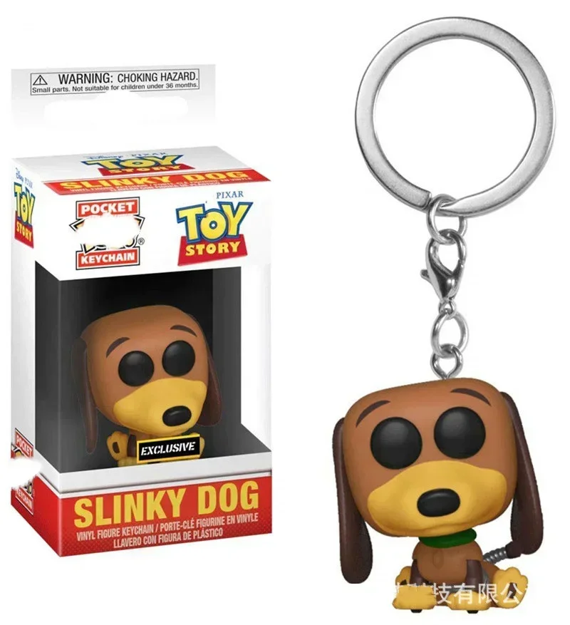 thumbnail image 1 of Funko POP Toy Story 4 Forky Slinky Dog Woody Buzz Lightyear Alien Llavero Figura de acción Colección Modelo Juguetes para niños Regalo, 1 of 5