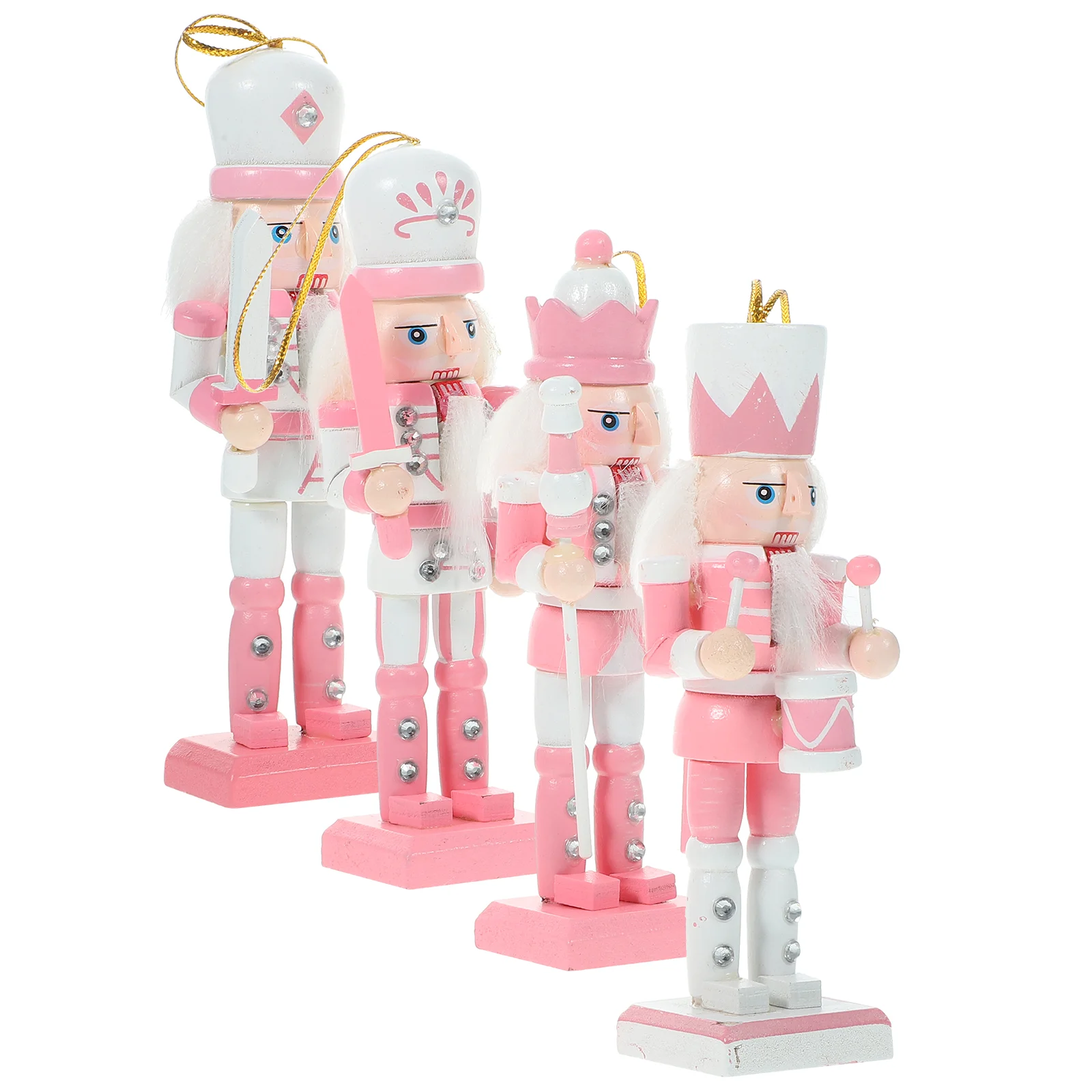 

Wooden Nutcracker Puppet Desktop Christmas Nutcrackers Decor Xmas Ornament Garden Work The Gift