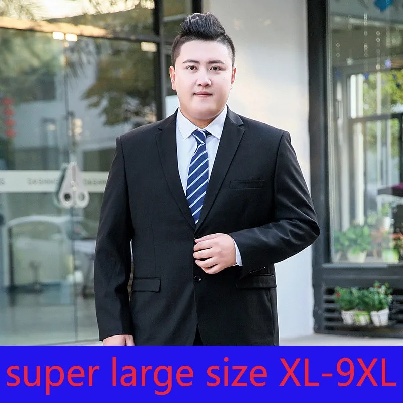 

New Arrivla High Quality Fashion Extra Large Single Breasted Casual Jacket Suit Men Plus Size XL 2XL 3XL 4XL 5XL 6XL 7XL 8XL 9XL