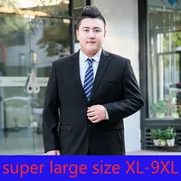 New Arrivla High Quality Fashion Extra Large Single Breasted Casual Jacket Suit Men Plus Size XL 2XL 3XL 4XL 5XL 6XL 7XL 8XL 9XL 1