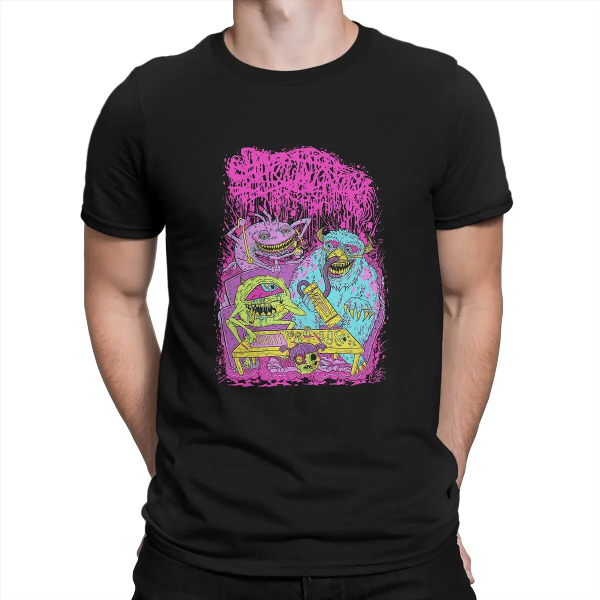 

Men T-Shirts Sanguisugabogg Monsters Funny Tees Short Sleeve Brutal Deathcore T Shirts Round Collar Clothing Original