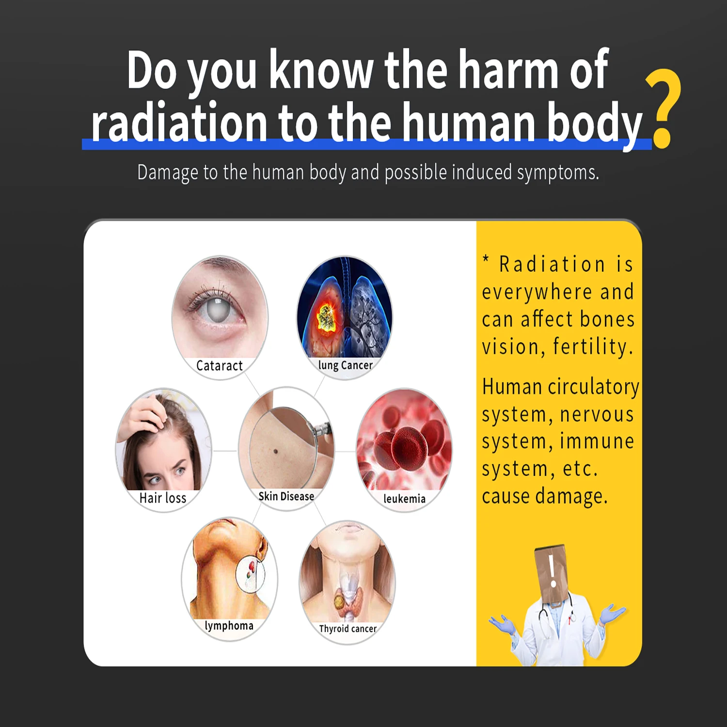 GC01 Geiger Counter Nuclear Radiation Detector Professional Marble Radiation Ionization Personal Dose Alarm Radioactive Tester - immagine 6