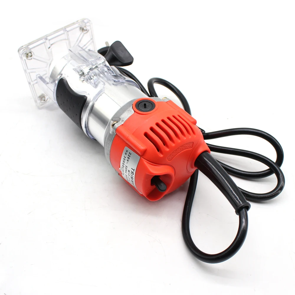 Electric Wood Laminator Router Trimmer DIY Power Tools 220V 30000r/min for Wood Trimming Slotting Cutting