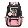 New Fashion Casual Korean K-POP Combination Pattern Backpack Casual Street Cool USB Backpack High Quality Zipper Backpacks 1