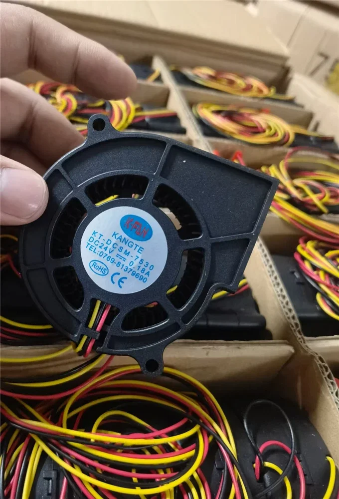 Ventilador de Refrigeração para K-fan Kt-dcsm5020 24v 0.05a 5020 5cm 50x50x20 mm 2pin Kangte Kt-dcsm7530 24v 0.18a 7.5 Centímetros 75x75x30 3pin - Imagem 5