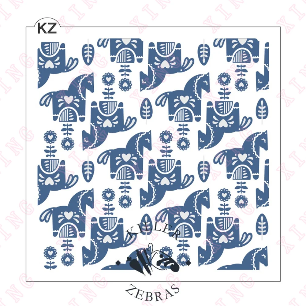 

2022 Christmas Arrival New Metal Cutting Dies Scrapbook Album Decoration Embossing Template Diy Handmade Dala Horses Craft Molds