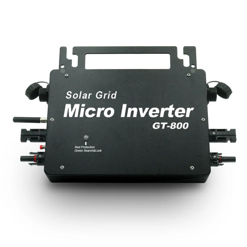 

Сетевой микро-инвертор Серебряный 1000 Вт Солнечная фотогальваническая система Smart WIFI управление Солнечный микро-инвертор