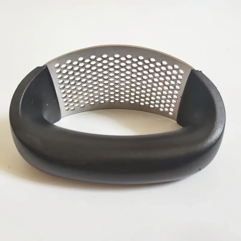 가정용 스테인레스 스틸 마늘 프레스 수동 마늘 페이스트 절단 도구, 곡선 과일 및 야채 도구, 주방 도구 