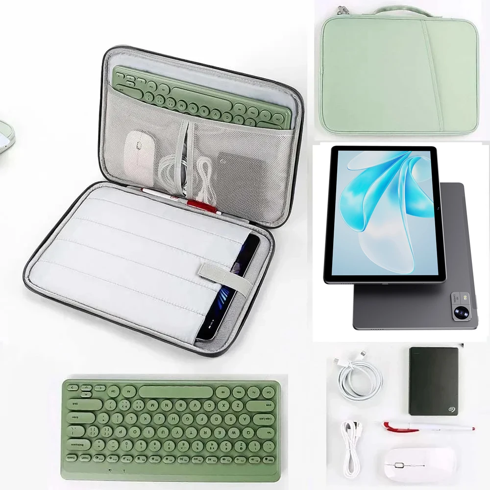 Сумка для хранения для CHUWI Hi10 XPro Tablet MiniBook X Latptop, портативный водонепроницаемый чехол с ручкой и молнией для кабеля, мыши, клавиатуры
