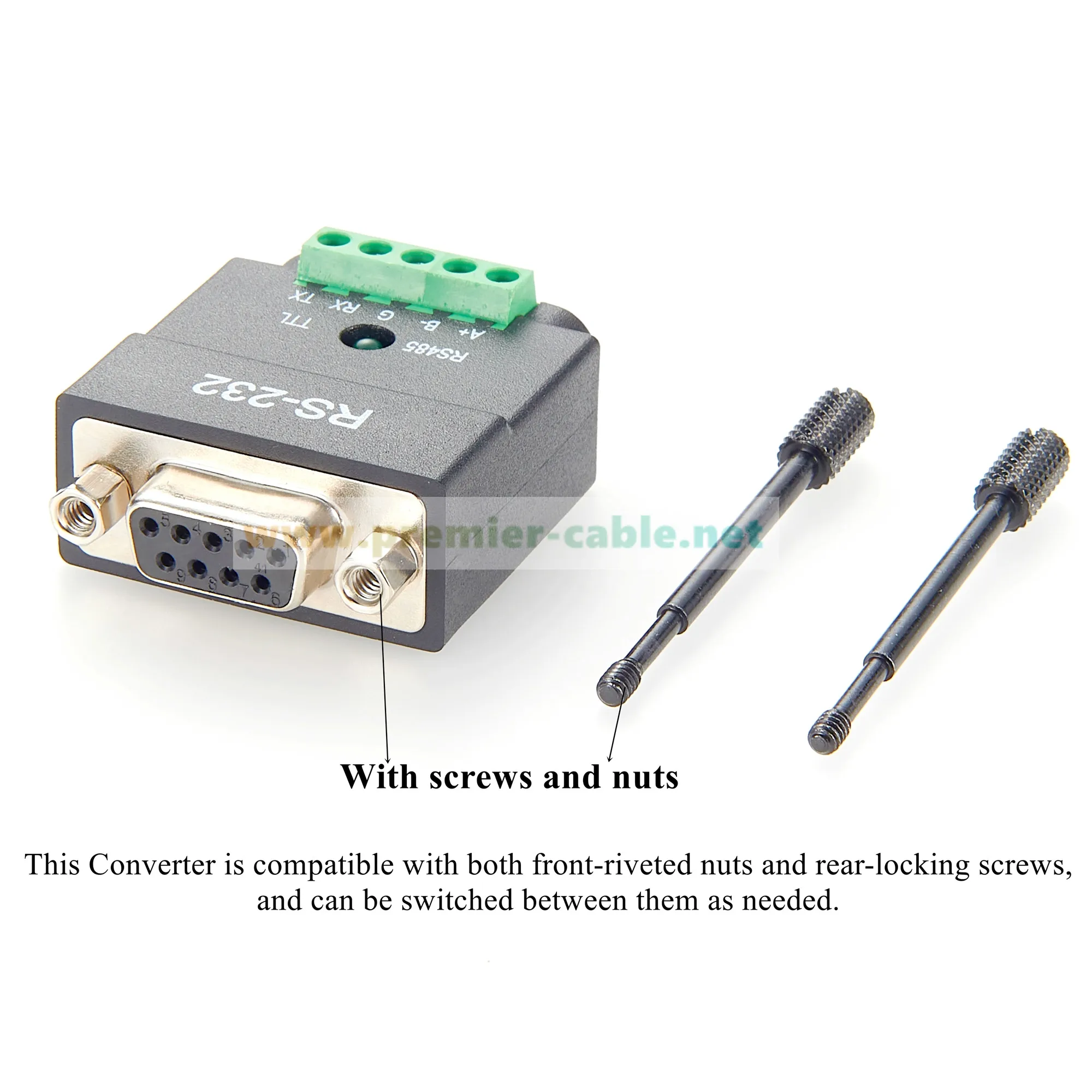 Set 6 Adattatori DB9 Maschio/Femmina – Convertitore Di Genere Per Porta Seriale RS232 A 9 PIN