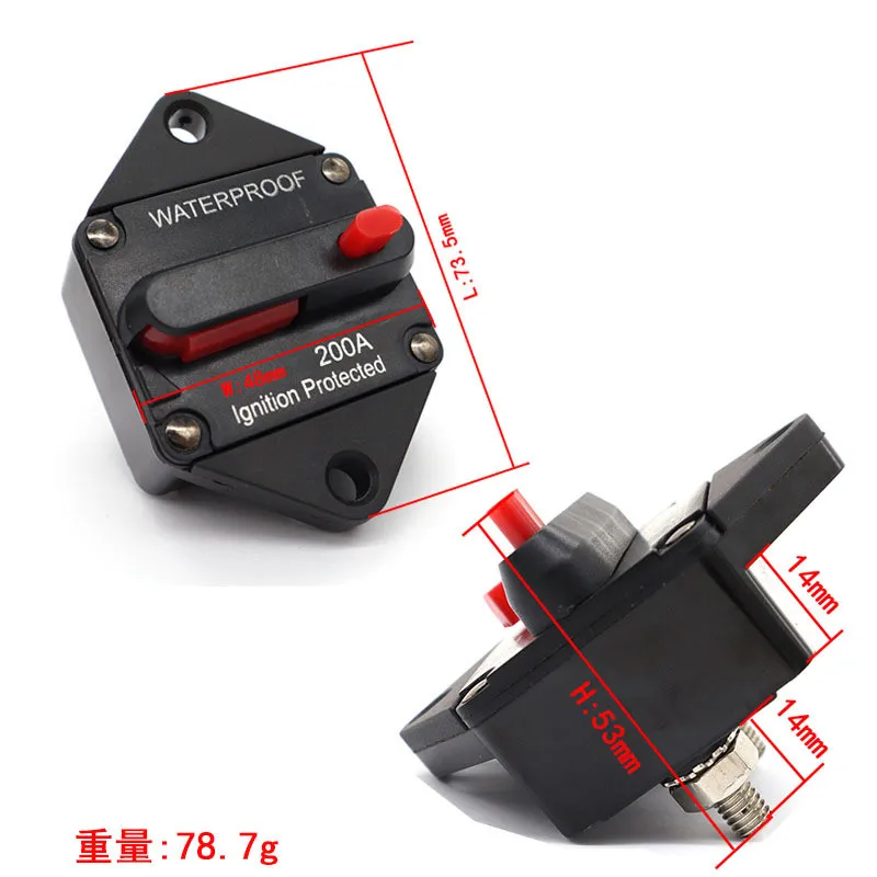 General Motors Audio Refitting Automatic Fuse Holder Switch Power Protection Recovery Circuit Breaker