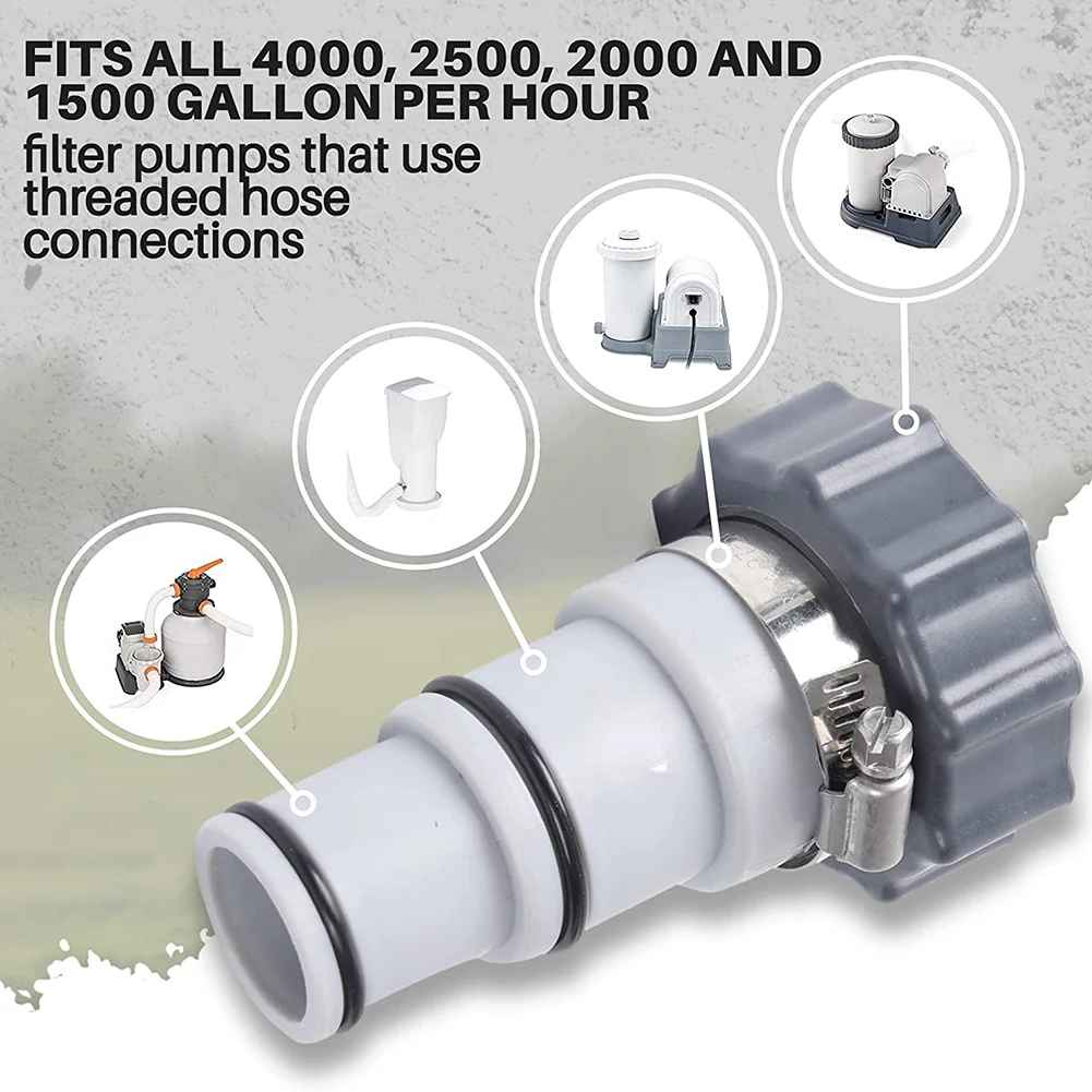 Plastic Pool Drain Pump Adapter for Above Ground Pools