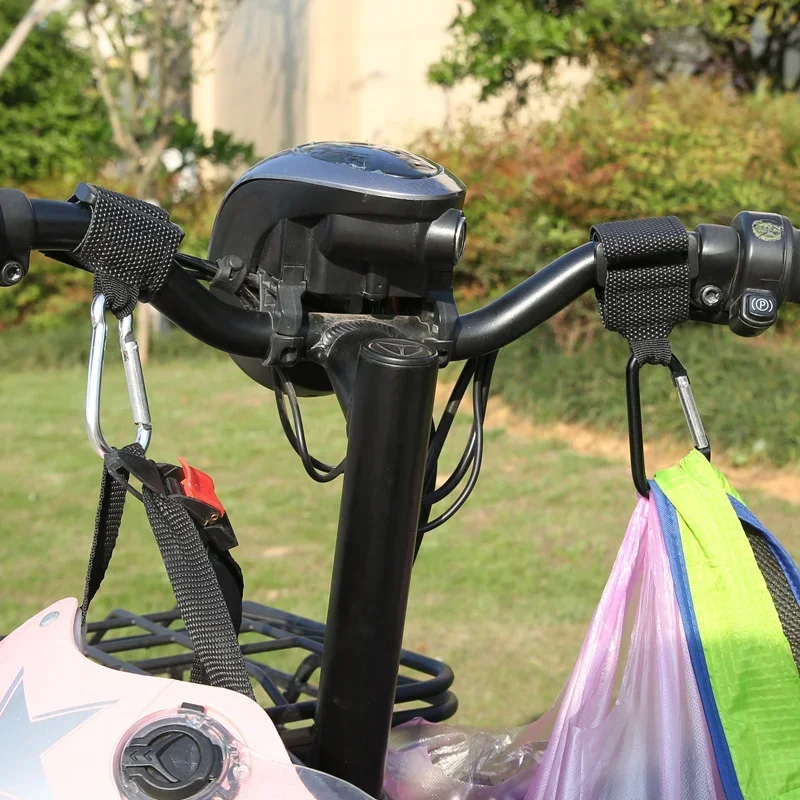 Motorcycle Handlebar Hook Multifunctional Universal Front Hook Motorcycle Electric Vehicle Hook Aluminum Alloy Handlebar for Bicycle Baby Cart Hooks