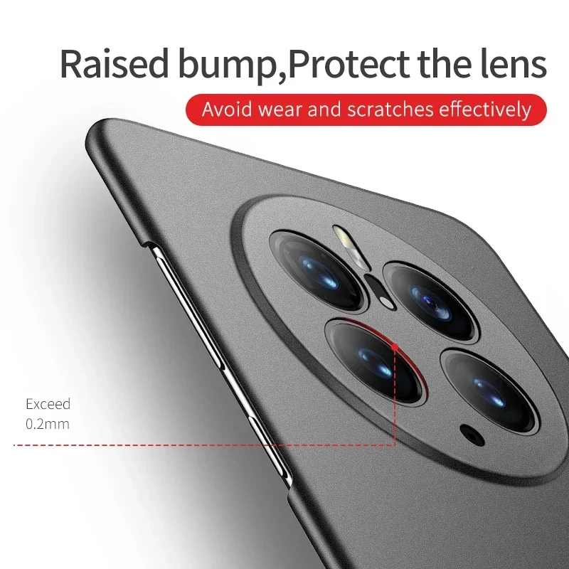 Huawei – coque rigide antichoc pour PC, étui léger, Ultra mince, mat, Mate50 Mate 40 50 60 Pro_voghion.com