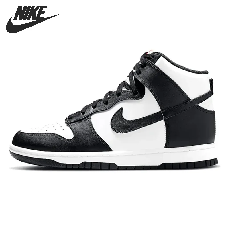 Nike-Chaussures De Skate Dunk High Sp Pour Homme Et Femme, Cestini Classiques Unisexes Noires Et Blanches