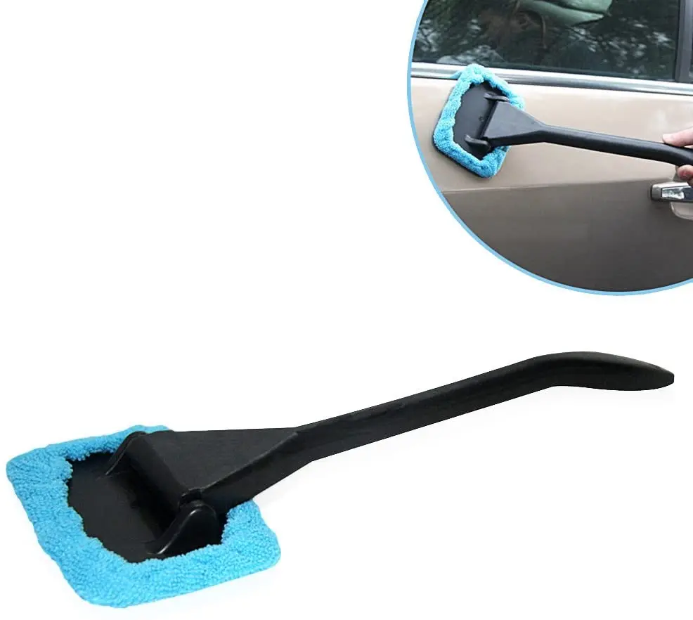 Car Window Cleaner Brush Kit Windshield Cleaning Wash Tool Inside Interior  Auto Glass Wiper With Long Handle Car Accessories - AliExpress