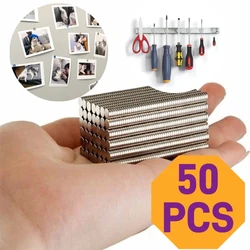 Versatile Round Refrigerator Magnet for Home and Office Projects (5x2mm(50PCS))