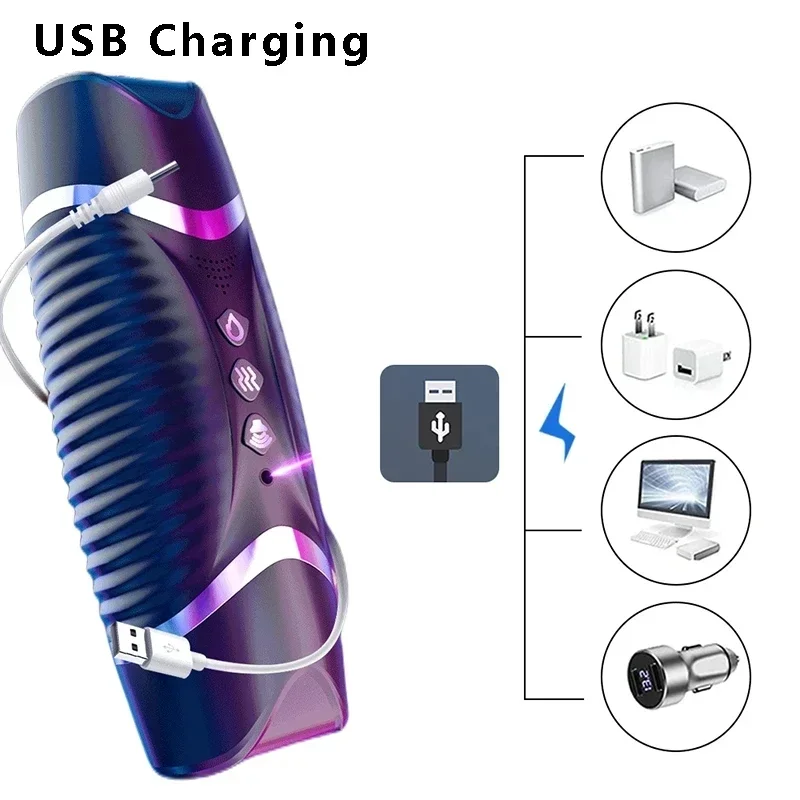 Automatic Man Masturbator Cup Blowjob Artificial Vagina Vibrator Heating Voice Men Penis Trainer Adults Masturbating Sex Toys male masturbator,male masturbator cup,male masturbation aid