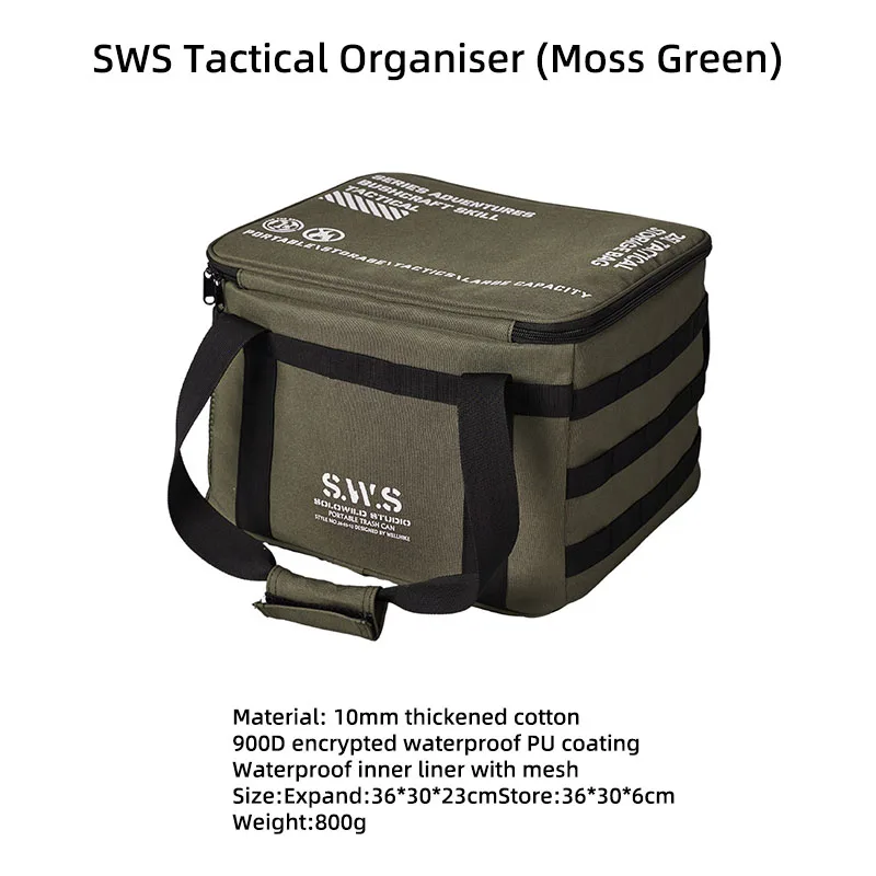 WELLHIKE Outdoor Camping Gas Canister Utensils Storage Bag Large Capacity Storage Bag Waterproof Picnic Food Insulation