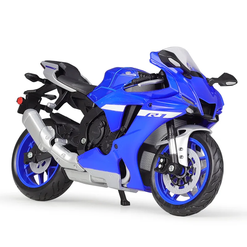 MAISTO 2021 YAMAHA YZR-M1 Blue motorcycle model 1:12 scale Motorcycle Diecast Metal Bike Miniature Race Toy For Gift Collection