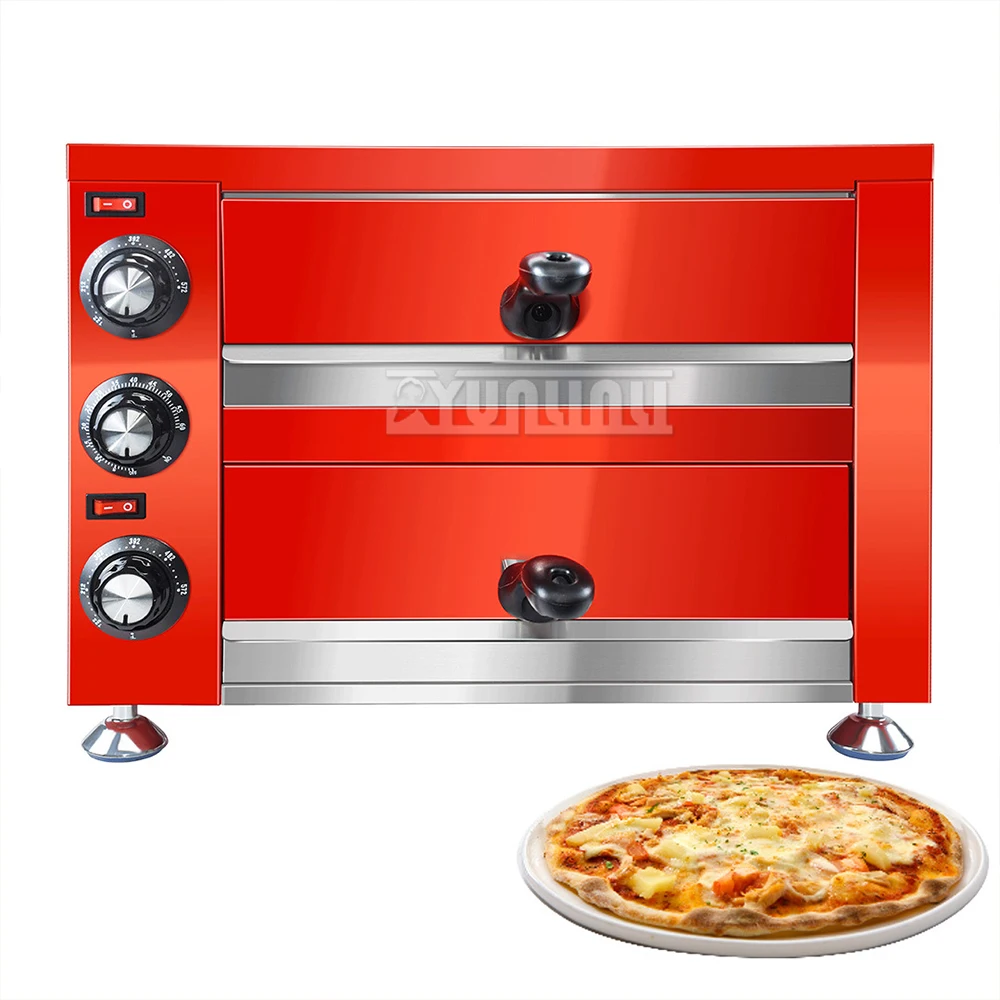 12-inch Electric Pizza Oven Toaster Outdoor Commercial Pizza Oven Double-layer Oven 5
