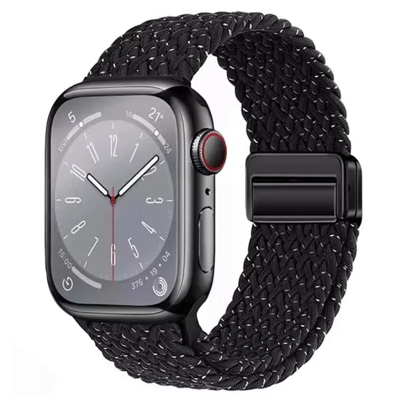Braided Magnetic Buckle Strap for Smartwatch - Stylish Bracelet Design