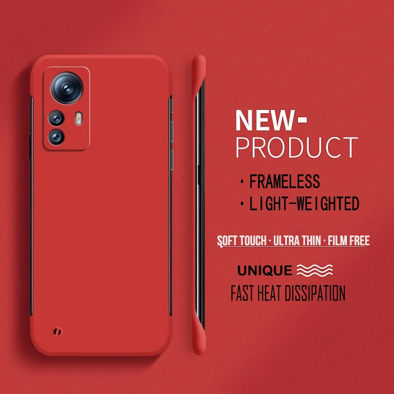 Frameless Hard PC Matte Protective Phone Case - Solid Bumper Shell Cover