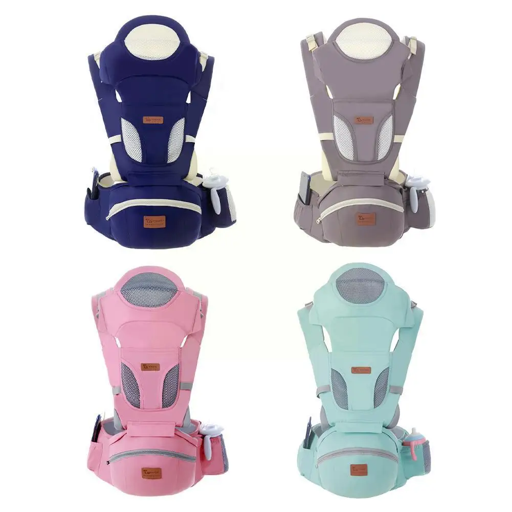 

0-48 Month Ergonomic Baby Carrier Infant Hipseat Carrier 3 In 1 Front Facing Ergonomic Kangaroo Infant Sling Wrap For Newbo C2O7