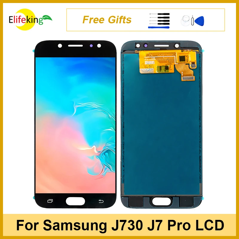 Amoled Lcd For Samsung Galaxy J7 Pro J730 2017 Display Sm-j730f J730fm ...