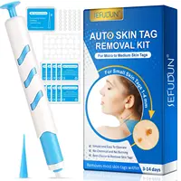 3 In1 Painless Auto Skin Tag Mole Wart Removal Kit Cleaning Tool Face Skin Care Body Wart Dot Treatment for 1-4mm Beauty Health
