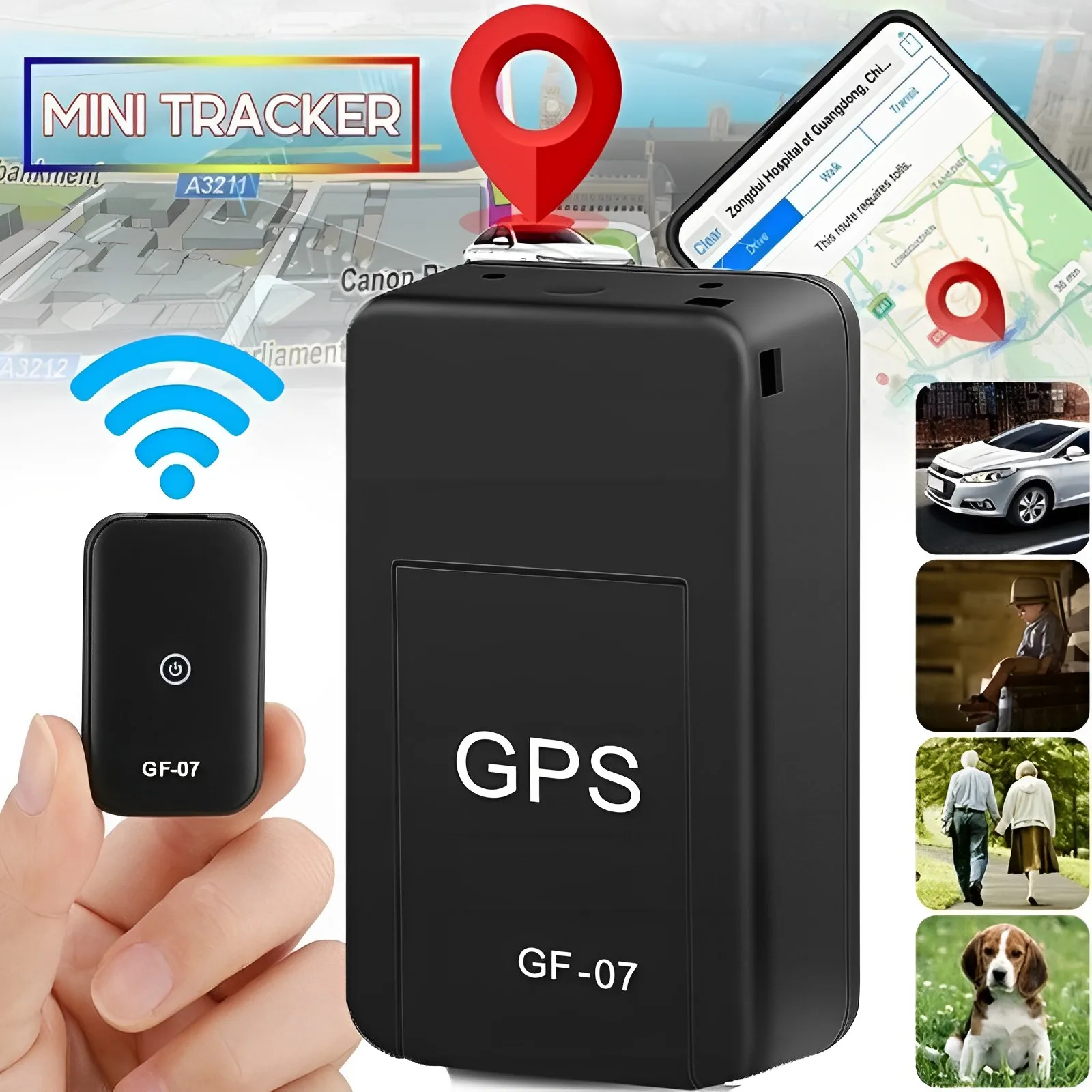 GF07 GPS Tracker Starke Auto GPS Locator 350mA Fahrzeug