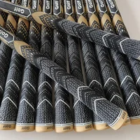 13Pcs Standard/Midsize TEAMS Golf Grip Rubber Golf Grips 5Pcs Cotton Yarn Golf Club Grips Iron and Wood Grip Universal Golden 1