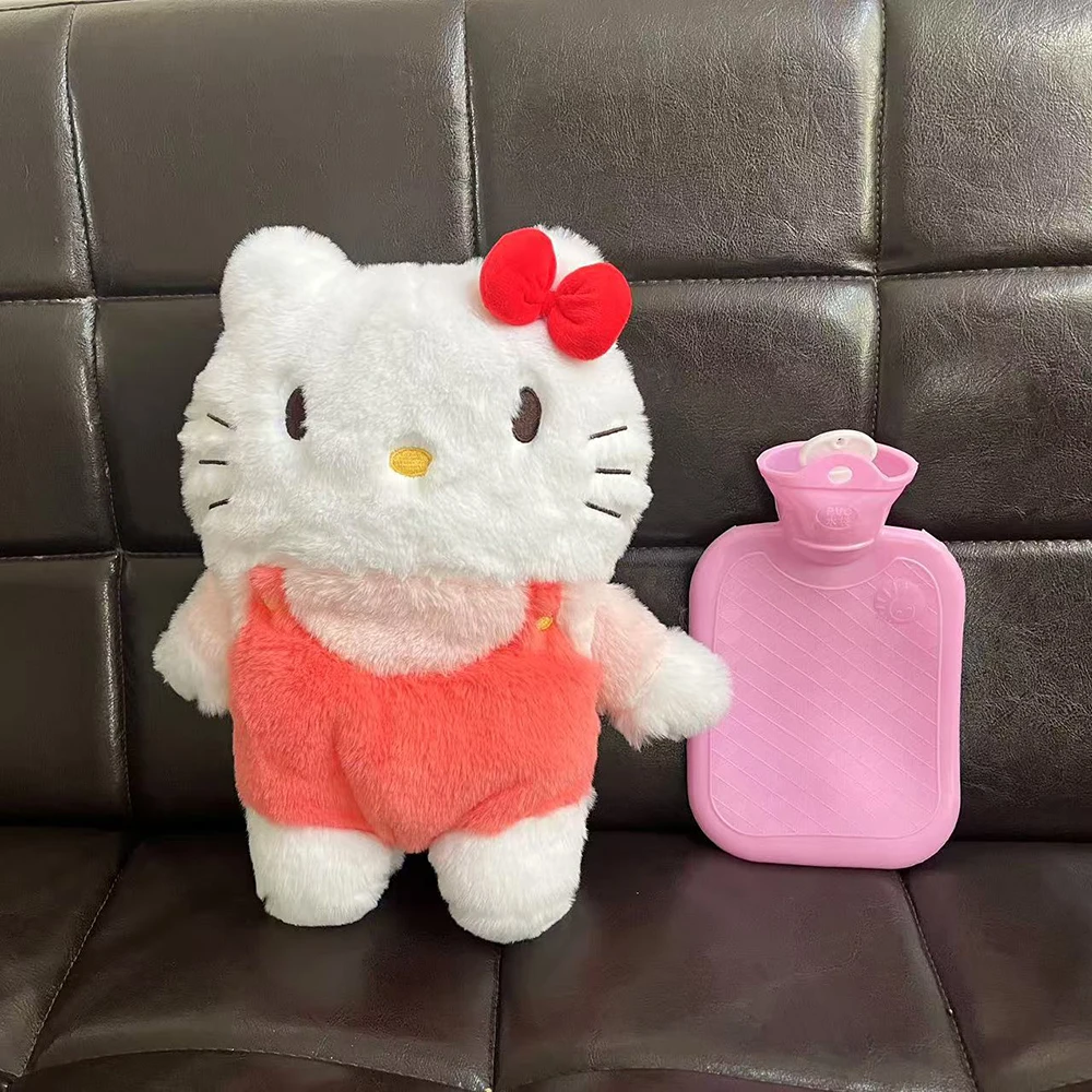 Hello Kittys Cute Plush Toys Hug Pillow Hot-Water Bag Warm Hands And Feet In Winter Cute Doll Christmas Gift For Girls Household 3