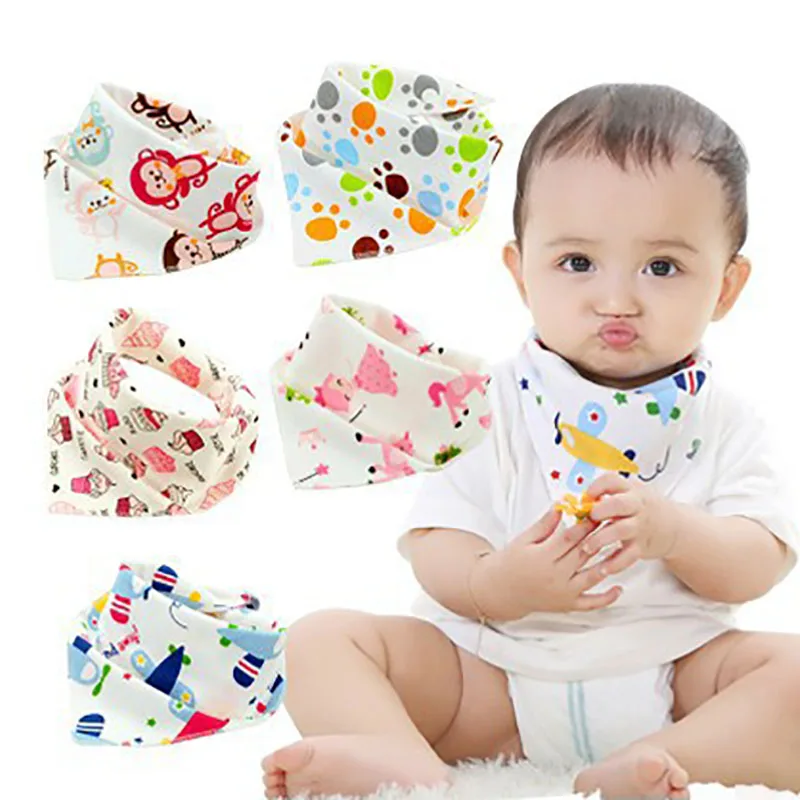 

Baby Bib Soft Cotton Baby Drool Bibs Cute Triangle Scarf Comfortable Drooling and Teething Towel Saliva Towel for Newborn