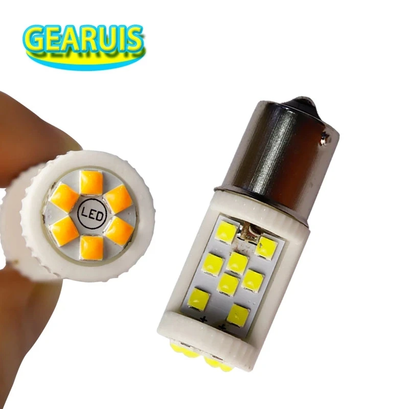 

Стоп-светильник светодиодный керамический с цоколем 1156X6 Вт до 7 Вт 1157 BA15S P21/5 Вт 3030 BAY15D BAU15S, белый, красный, желтый, 12 В