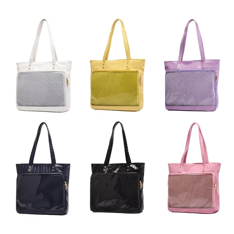 PU Shoulder Bag Trendy JK Shoulder Bag Fashionable School Handbag Convenient Shoulder Bag for Women Girls