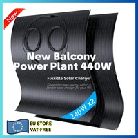 Nouveau! Panneau solaire flexible 480W pour balcon, IP67, efficacité 17,55%, V, pour camping-car 12V/24V, bateau, utilisation hors réseau 1