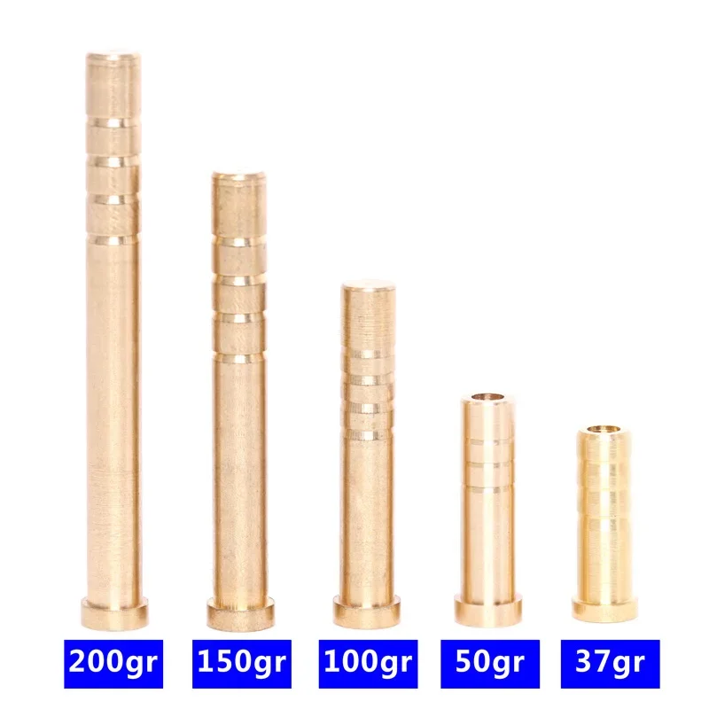 6-Piece Archery Insert Copper Brass Base Connector Set
