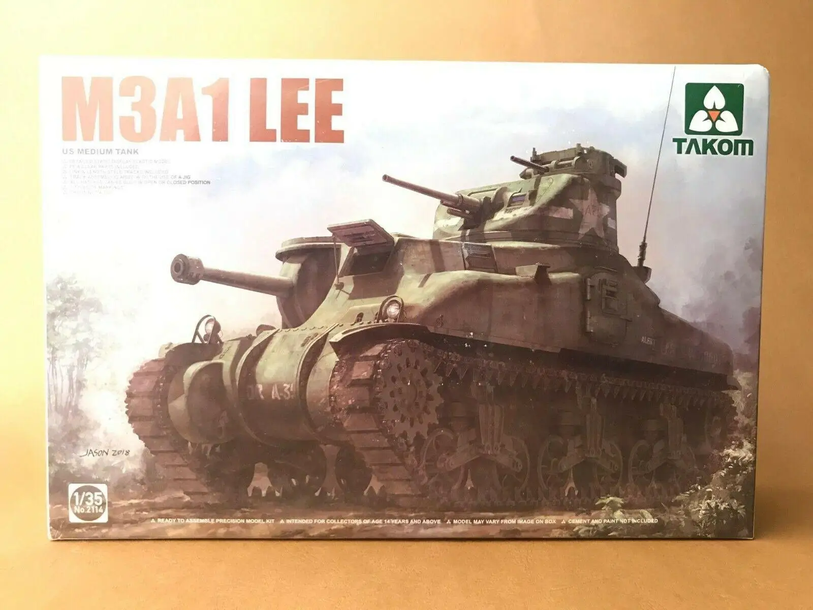 

Takom 1/35 2114 M3A1 Lee US Medium Tank Model Kit