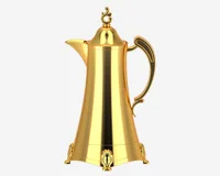 Bouteille d'Eau Chaude Classique Arabe de Longue Durée, en Plastique, Portable, avec Revêtement en Verre, pour Hôtel, Bureau 2