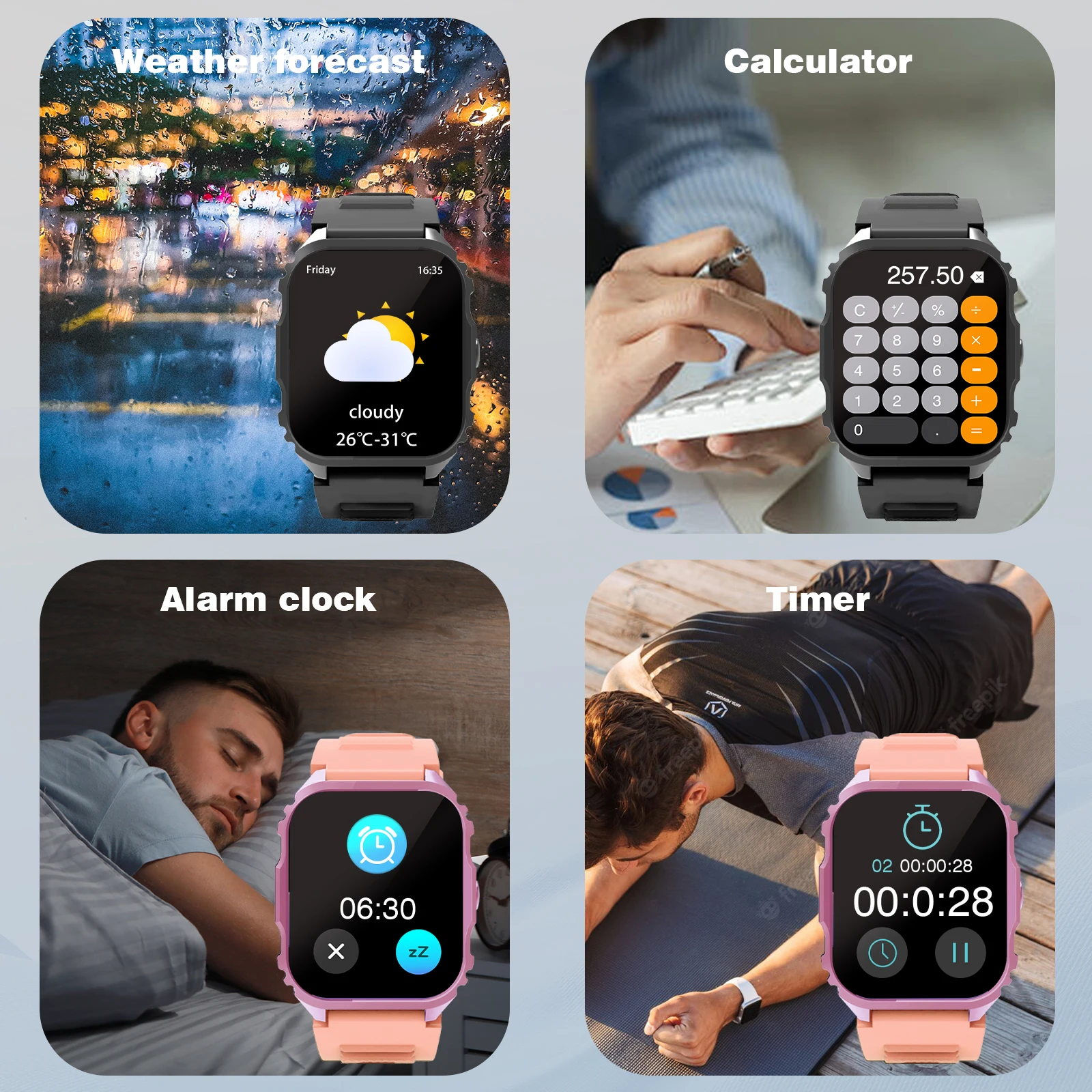 2025 Smart Watch, Answer, Make, Call, Message Preview, Sport Modes, DIY, Dial, Weather Forecast, compatible with Android and iOS 4